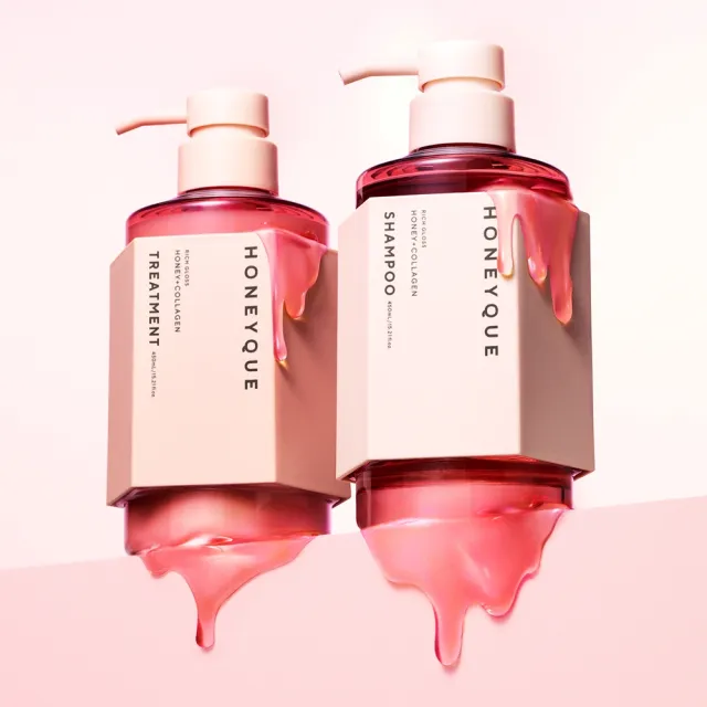 【HONEYQUE】蜂蜜水潤護髮乳450ml(水潤豐盈/膠原蛋白)