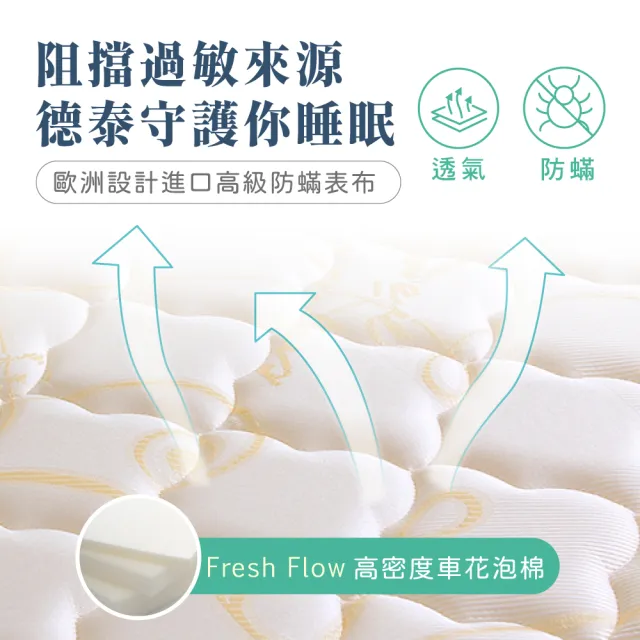 【德泰法蘭西床】索歐系列 奢華900 彈簧床墊-單人3尺