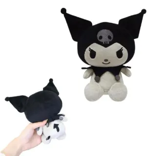 【小禮堂】Sanrio 三麗鷗 絨毛玩偶娃娃 黑白風格款 Kitty 美樂蒂 布丁狗 花小兔