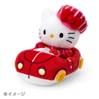 【小禮堂】Sanrio 三麗鷗 大耳狗 迷你絨毛玩偶車 小小賽車手