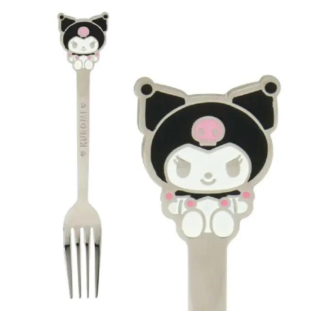 【小禮堂】Sanrio 三麗鷗 不鏽鋼造型叉子 角色款 Kitty 美樂蒂 布丁狗 酷洛米