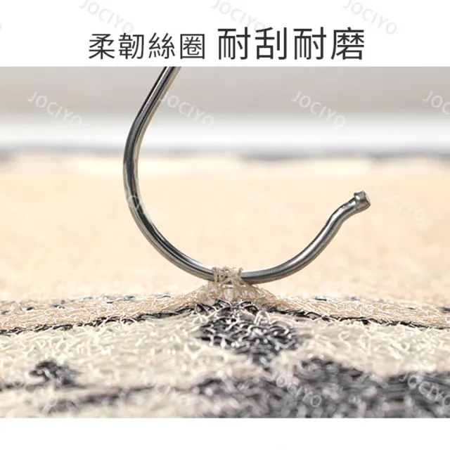 【JOCIYO 聚時柚】現代簡約 絲圈刮泥地墊80*50cm玄關落塵防滑 進門腳踏墊 可剪裁地毯