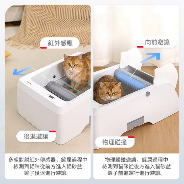 【Familiars魔寵】貓砂盆 全自動貓砂機（Q1 APP款）暢享版(APP智控/紅外觸碰感應/數顯屏)