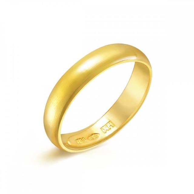 【點睛品】極簡素雅婚嫁 黃金戒指_計價黃金(女戒)