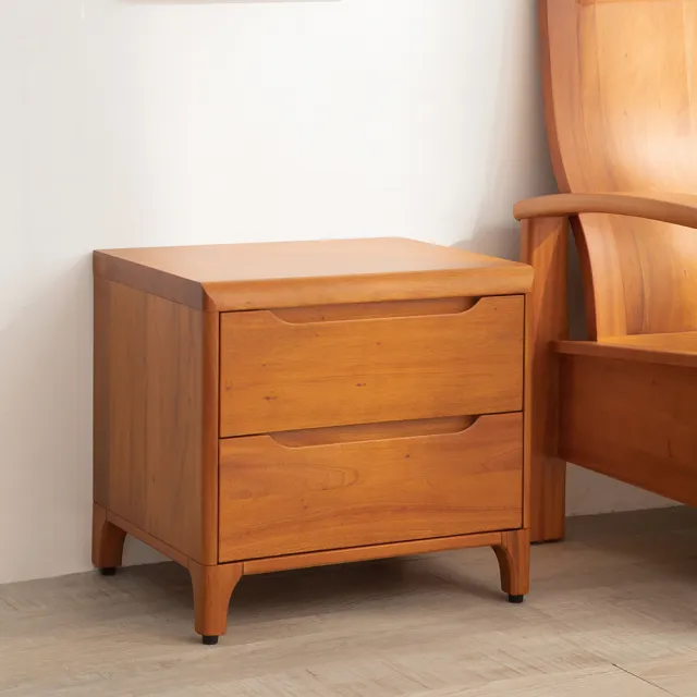 【Mahogany 瑪荷尼家具】免組裝  55X45X51   誠品床頭櫃MYR-C 全原木桃花心木   床頭櫃   M1-BS20(NH)