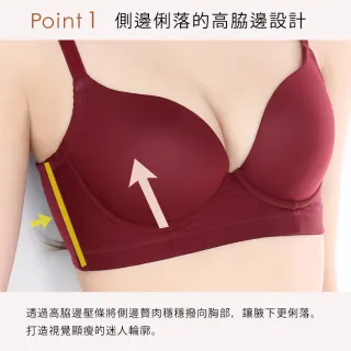 【aimerfeel】單品內衣無痕Burlesque高脇邊內衣-粉撲桃色-1602613-PI11