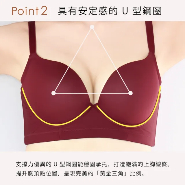 【aimerfeel】單品內衣無痕Burlesque高脇邊內衣-粉撲桃色-1602613-PI11