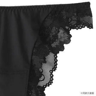 【aimerfeel】2WAY蕾絲半包臀內褲-黑色-1602622-BL