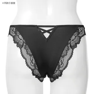 【aimerfeel】2WAY蕾絲半包臀內褲-酒紅色-1602622-BO