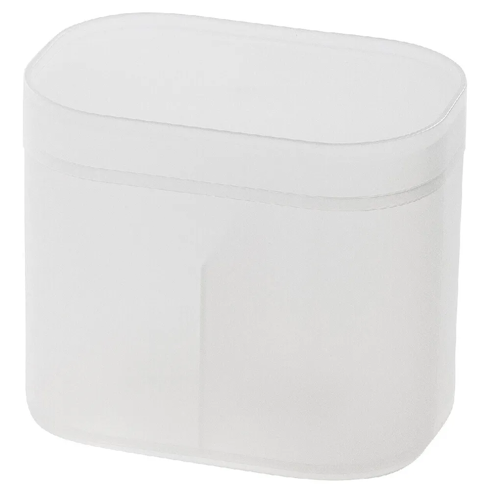 【MUJI 無印良品】PP化妝盒/棉棒用.附蓋 約107x72x91mm