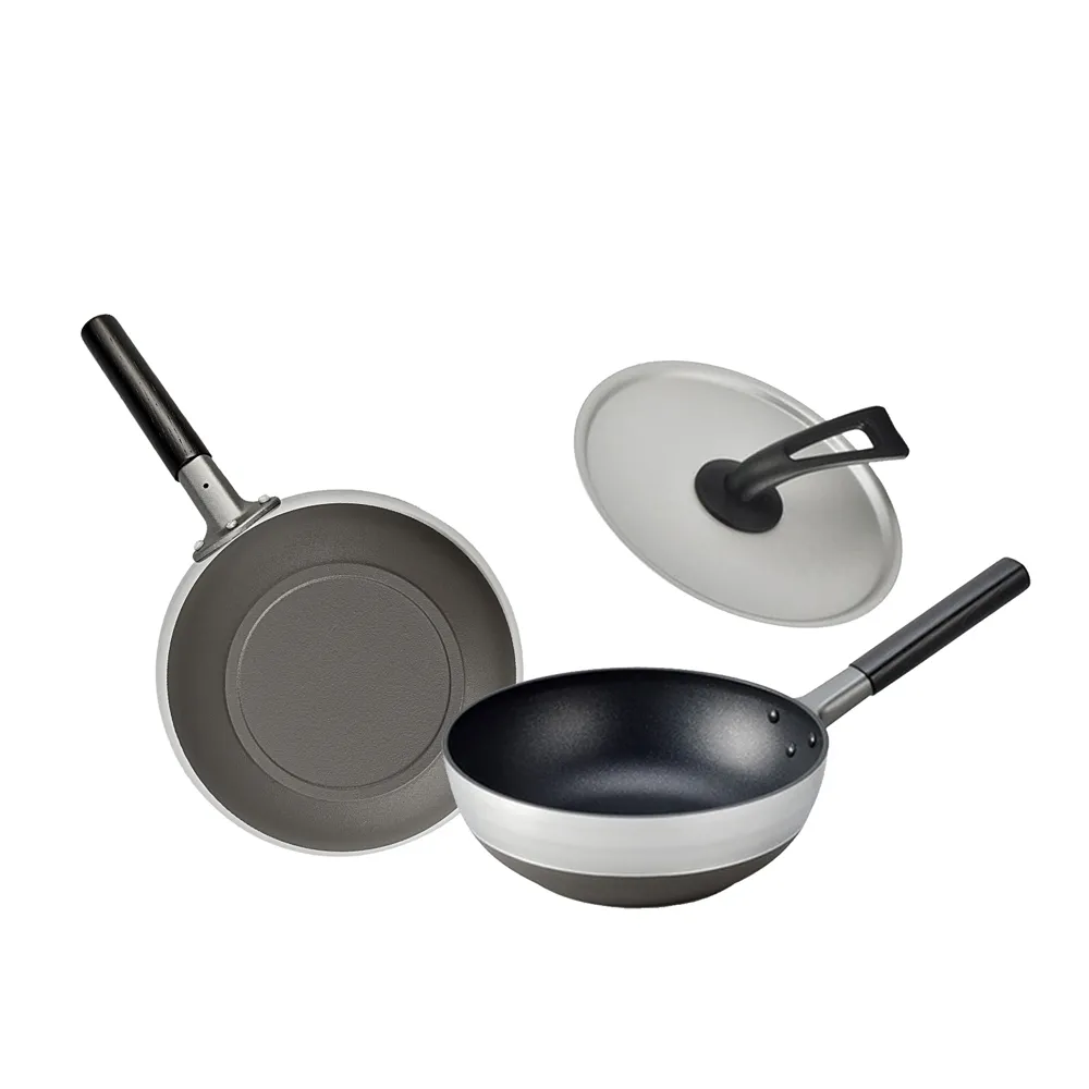【hokua 北陸鍋具】日本製Marutto Pan圓圓鍋IH款24cm(含金屬立式鍋蓋/IH爐可用鍋)