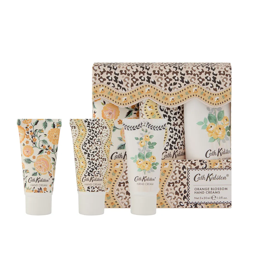 【Cath Kidston】野性花境護手霜3入組禮盒-3x30ml(官方直營)