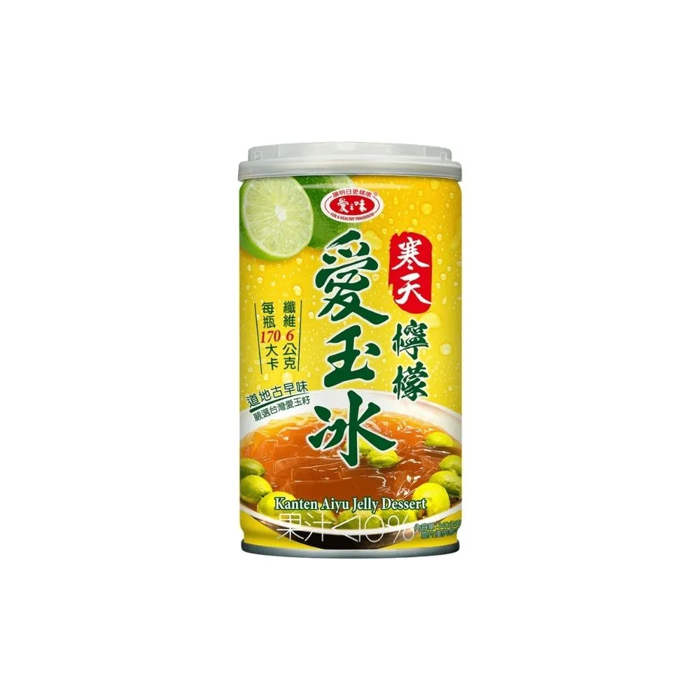 【愛之味】寒天檸檬愛玉冰-340ml x 24入/箱(健康、美味、衛生)