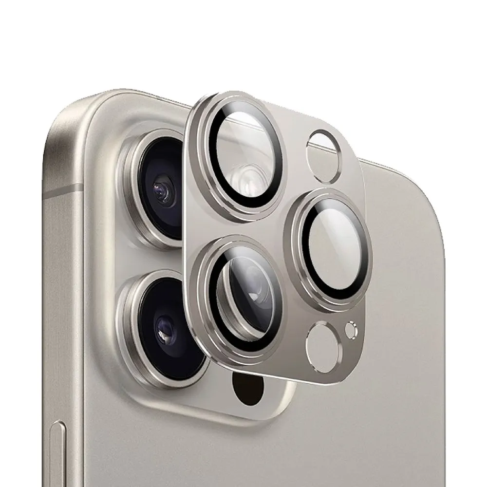 【CityBoss】iPhone 17/16/Pro/Pro Max/Plus 航鈦級鋁合金一體式鏡頭保護貼 鋼化玻璃膜(適用iPhone)