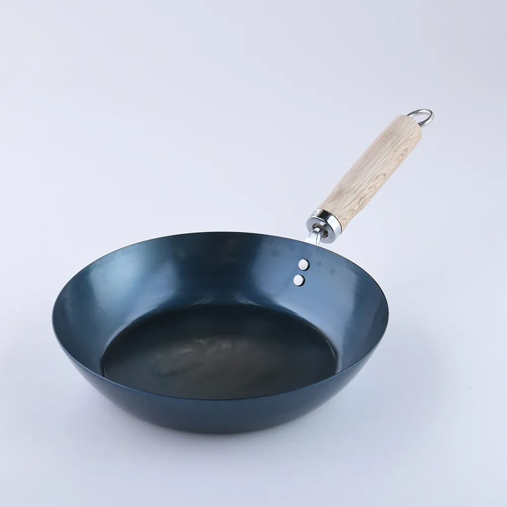 【京都活具】木柄平底鐵鍋 26cm 日本製 平底鍋 煎鍋 {電磁爐 IH爐可用}(平輸品)