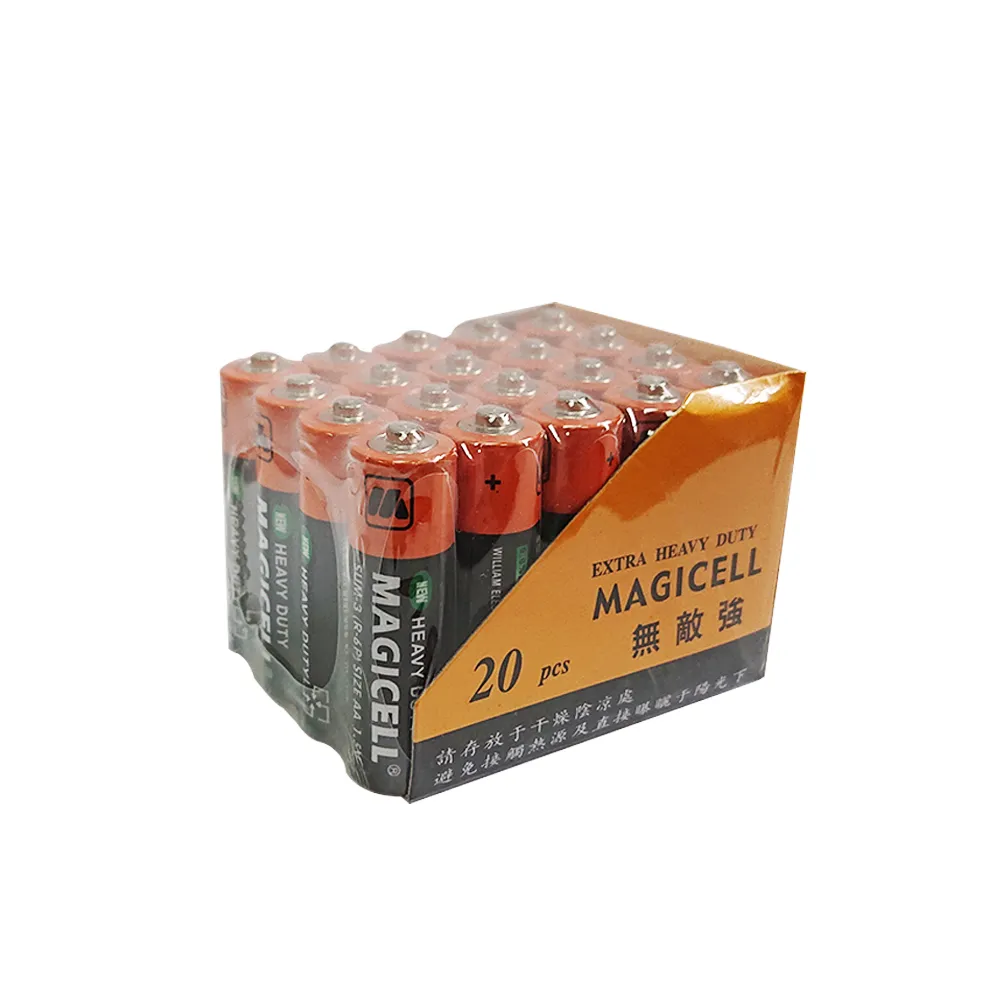 【無敵強MAGICELL】3號AA碳鋅電池80入(R6P錳乾1.5V乾電池 黑錳 一般電池)