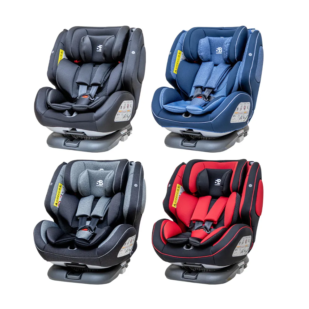 【Safety Baby 適德寶】德國 0-12歲 ISOFIX 安全帶兩用360度旋轉汽車安全座椅(附同色頂篷+皮革座椅保護墊)