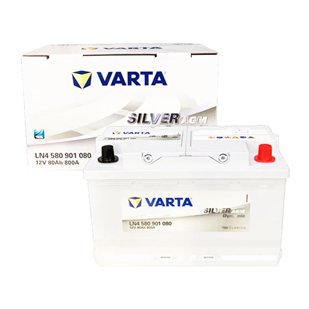 【VARTA 華達】LN4 AGM 80AH 歐規汽車電瓶 怠速熄火車