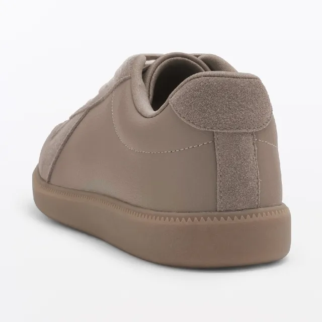 【MUJI 無印良品】拼接休閒鞋(柔白/黑色/深米)