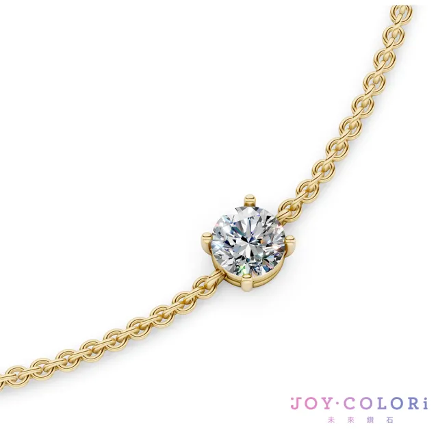 【JOY COLORi 未來鑽石】10K金 20分圓鑽手鍊(培育鑽石 耀光 BR8043BLG)