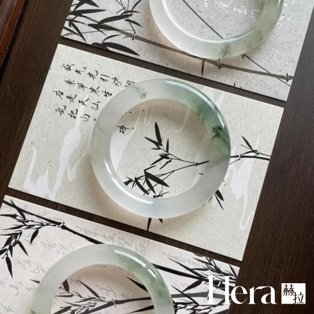 【HERA 赫拉】天然新疆天山翠金絲玉手環手鐲 H115061506(天然 天山翠 金絲玉 手環 手鐲)