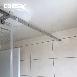 【CAESAR 凱撒衛浴】無框一字型淋浴屏風 寬 80cm(含基本安裝 / 淋浴拉門)
