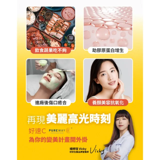 【好好生醫】緩釋維他命C 500毫克含柑橘萃取物『好速C』八入組・30顆/盒（搭配燕窩酸 促膠原蛋白形成）