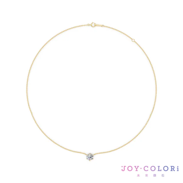 【JOY COLORi 未來鑽石】IGI 1.00克拉 DVS1 10K金 鑽石項鍊(培育鑽石 純粹光芒 NS3724VC)