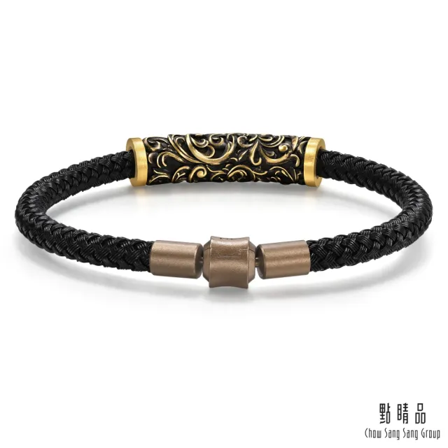【點睛品】卷草紋 黃金手繩 _計價黃金