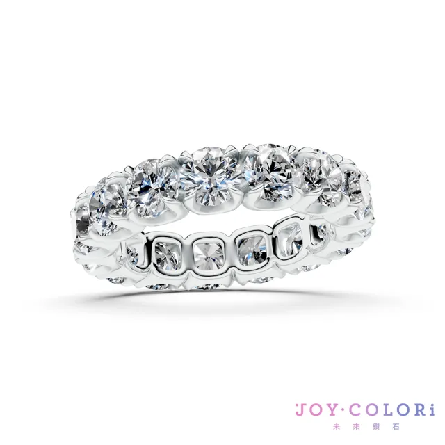 【JOY COLORi 未來鑽石】PT950鉑金 鑽石線戒(培育鑽石 Eternity 永恆系列 RW0039LG)