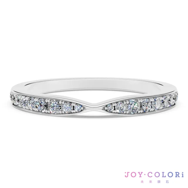 【JOY COLORi 未來鑽石】18K金 鑽石線戒(培育鑽石 恆星之約 RW0756LG)