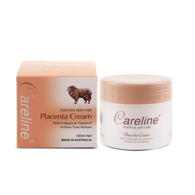 【Careline】胎盤素綿羊霜含膠原蛋白及維他命E (6入組 100ml/罐)
