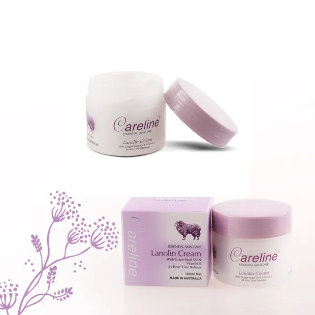 【Careline】綿羊霜含葡萄籽油及維他命E (2入組 100ml/罐)