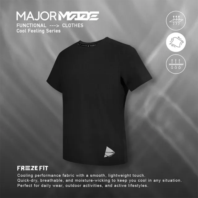 【MAJOR MADE】MMA三角極光瞬涼短T(機能上衣/涼感T恤/短袖上衣)