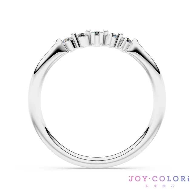 【JOY COLORi 未來鑽石】18K金 鑽石線戒(培育鑽石 星辰微笑 RW0210LG)