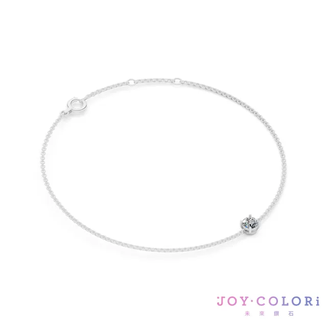 【JOY COLORi 未來鑽石】PT950鉑金 30分圓鑽手鍊(培育鑽石 耀光 BR8043CLG)