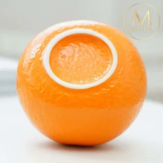 【Floral M】大橘大利水果造型陶瓷花瓶(花瓶/插花/玻璃瓶/花器/花盆/陶瓷花瓶/桌面擺飾/居家裝飾)
