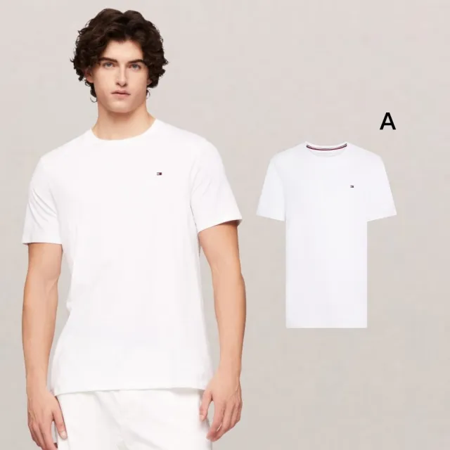 【TOMMY HILFIGER】官方旗艦館 男女短t 夏季T恤 圓領 V領