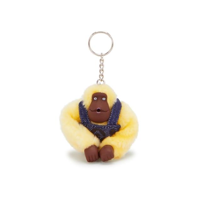 【KIPLING】KIPLING x MINIONS 小小兵牛仔造型小猴子吊飾-MONKEYCLIP M