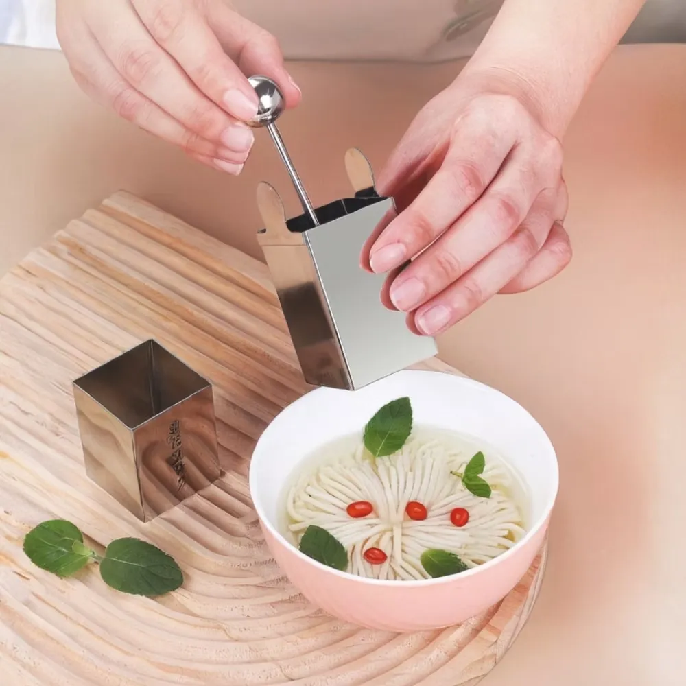 304不鏽鋼菊花豆腐絲刀模具(DIY手作 豆腐切塊器 烘焙 切丁 奶油 分塊 味噌湯 豆腐料理 廚房)