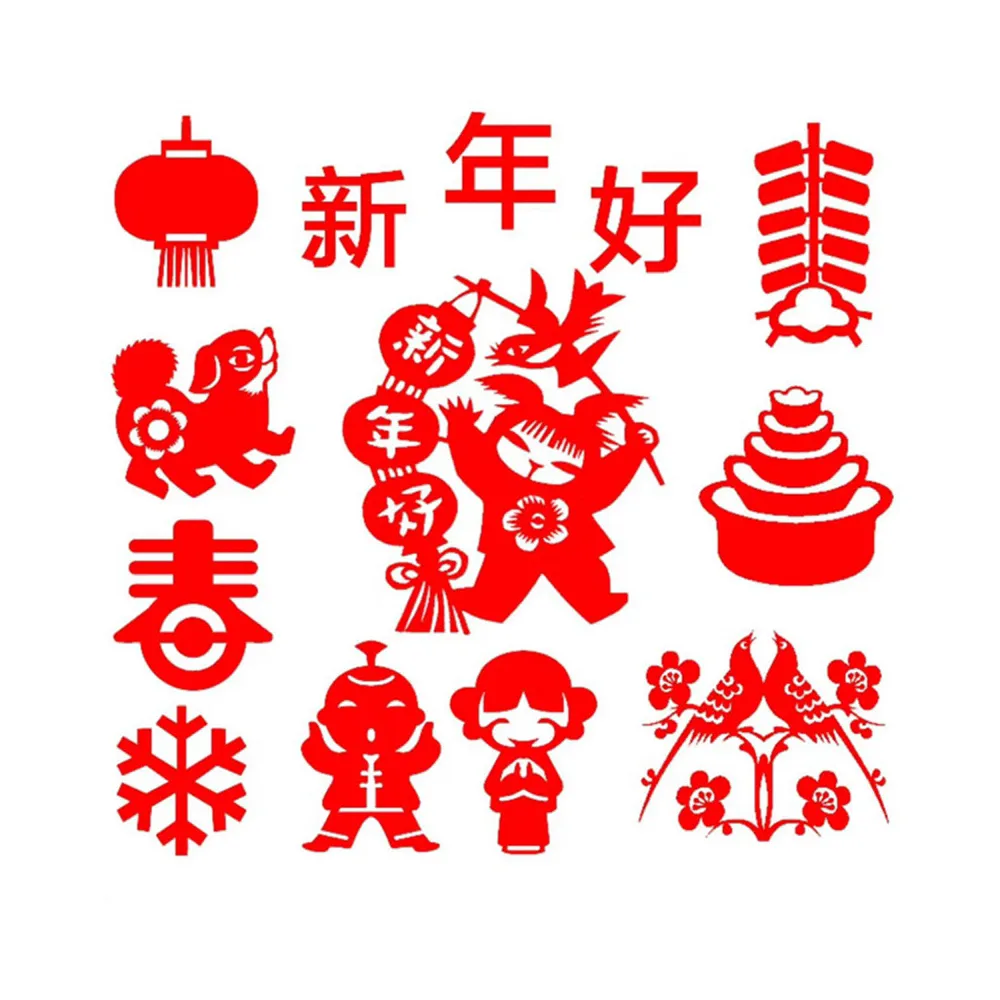 【子玄】春節剪紙 剪紙 12生肖 春節勞作 春節窗花(生肖剪紙 十二生肖 生肖剪紙)