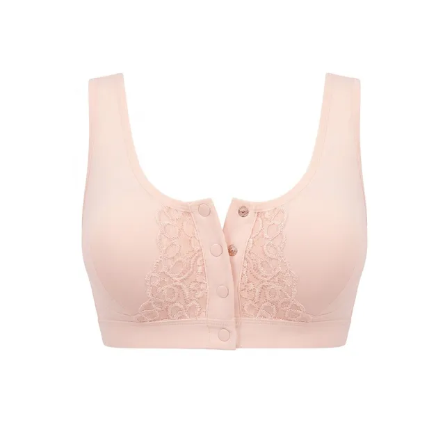 【Gennies 奇妮】3件組*哺乳內衣 親膚前開扣蕾絲無鋼圈內衣 010系列(共2色)
