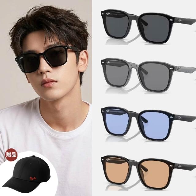 【RayBan 雷朋】周杰倫同款 膠框抗UV太陽眼鏡(RB4392D-601/87、601/80、601/93、645087 66mm多款任選)