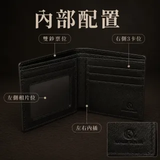 【LEESA】皮夾\短款錢包\短夾\真皮短夾\男生短夾\錢包\質感皮夾\頭層牛皮壓鴕鳥紋短