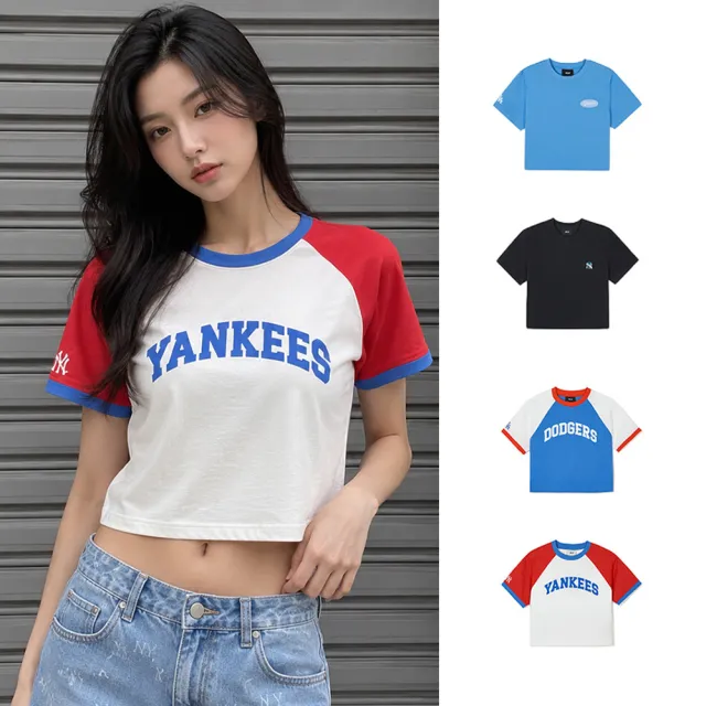 【MLB】女版 T恤  短版T(3FTSV1843.3FTSV1443-多款任選)