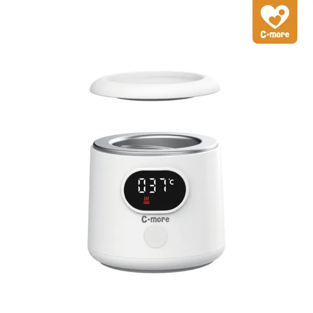 【Cmore】Mini Q可攜式恆溫溫奶器(無線溫奶器 附贈萬用轉接環2入組)