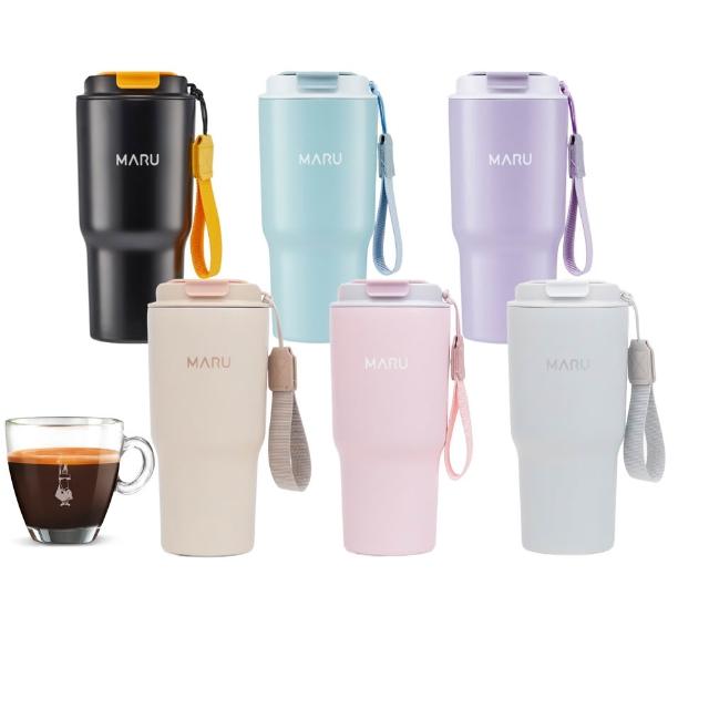 【Maru 丸山製研】買1送1_venti鈦瓷咖啡保溫杯600ml(陶瓷保溫杯/咖啡隨行杯/不鏽鋼保溫瓶)