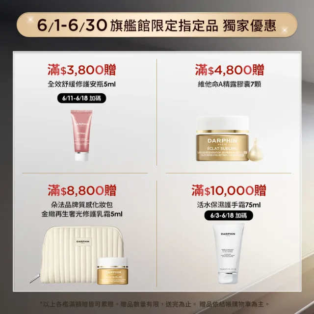 【DARPHIN 朵法】早C晚A點亮肌膚體驗組(金緻再生A醇精露膠囊7顆)
