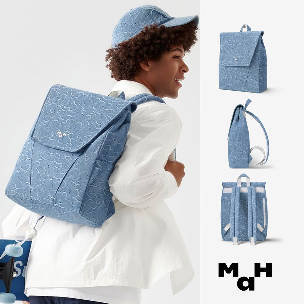 【MaH】官方旗艦館 Young系列 提花牛仔限定後背包(13L)