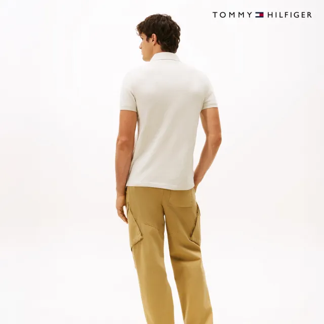 【TOMMY HILFIGER】官方旗艦館彈性修身 Polo 衫_灰色